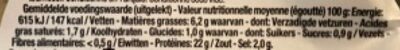 Filet d’anchois mariné - Voedingswaarden - fr