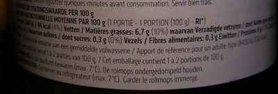 Rollmops au vinaigre - Voedingswaarden - fr