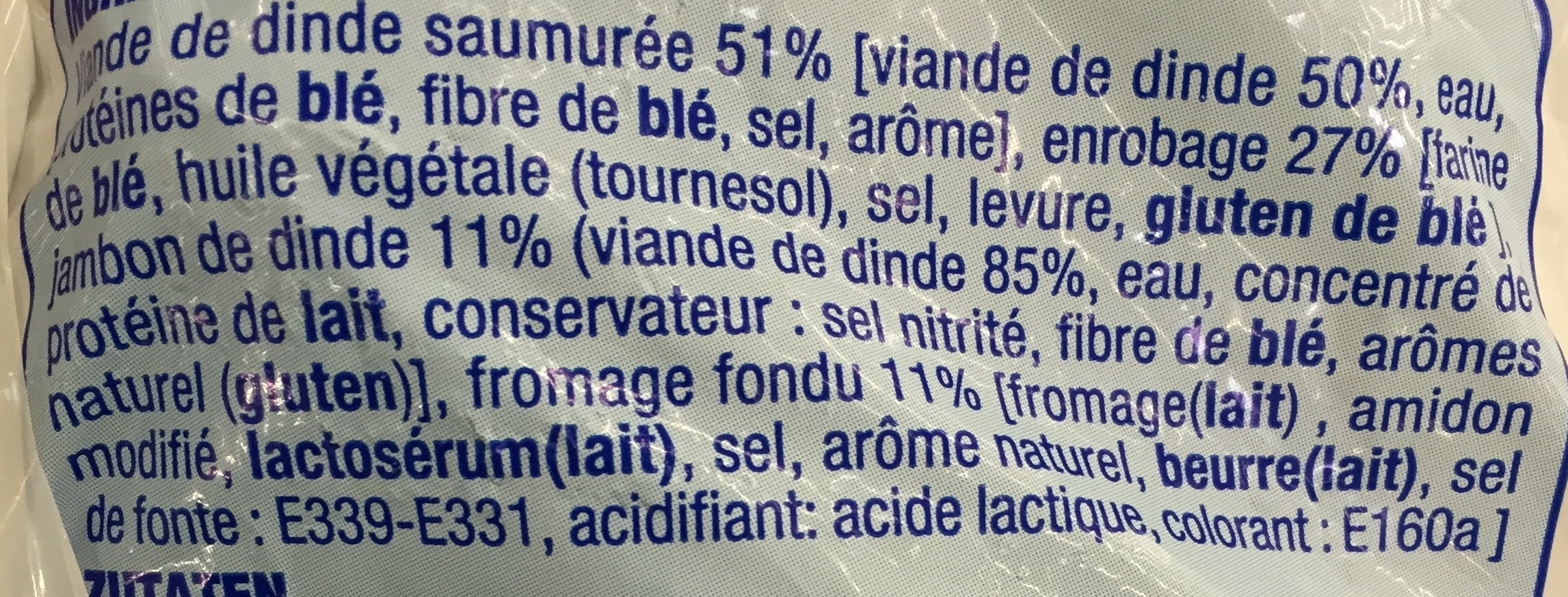 10 cordons bleus - Ingredients - fr