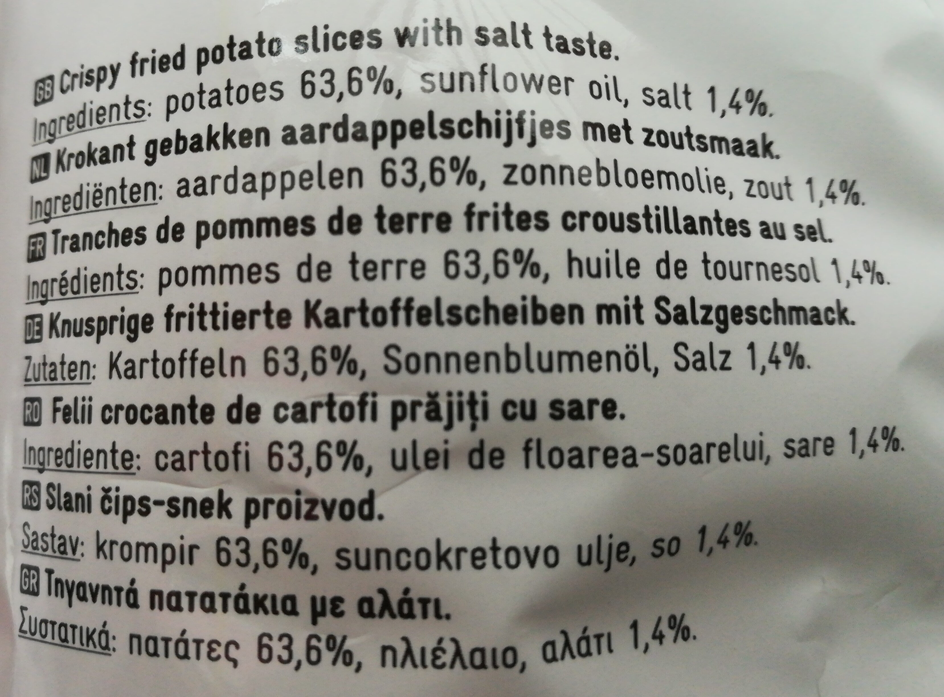 Salted Crispq - Ingredienser - en