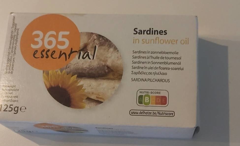 Sardines sunflower oil - Produit