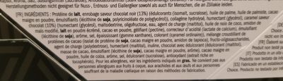 HIGH PROTEIN Chocolate Fudge Flavour Bars - Ingredients - fr