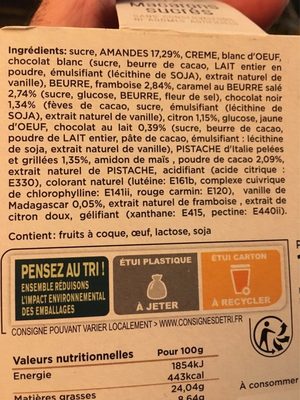 MACARONS SUCRES - Ingredients - fr