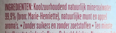 Mint bruisend - Ingrédients - nl