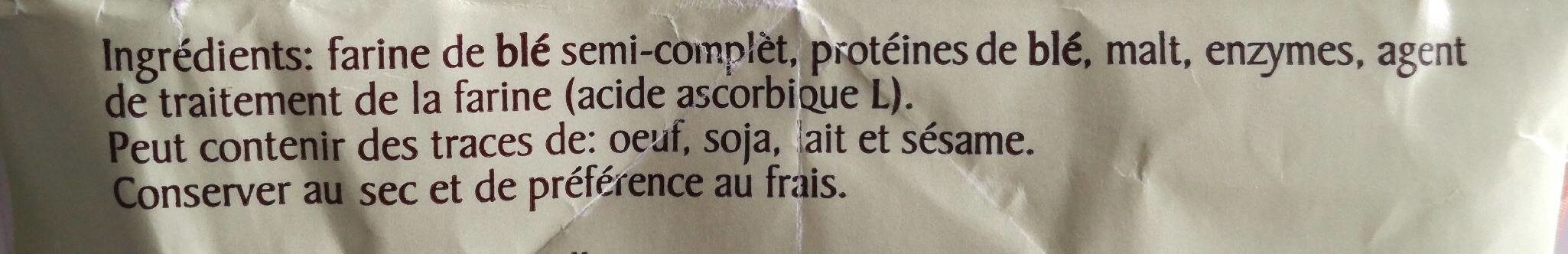 Farine pain de campagne SOUBRY - Ingredients - fr