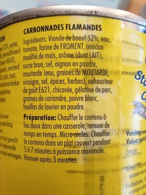 Stoofkarbonaden Carbonnades - Ingrediënten