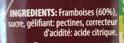 Framboises à tartiner - Ingrediënten