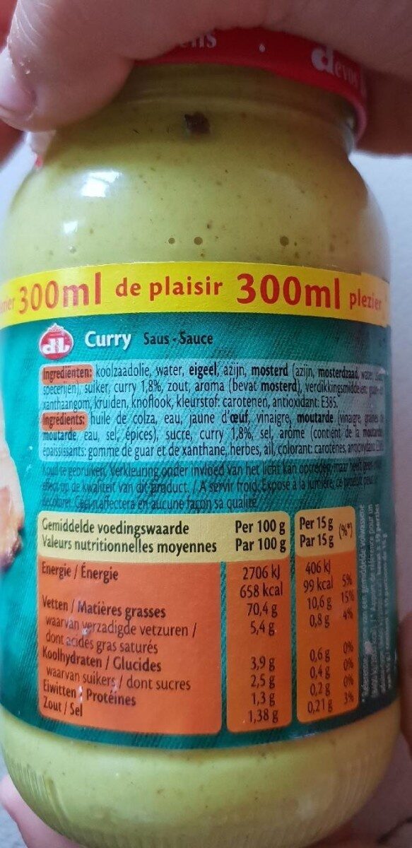 Curry - Voedingswaarden - fr