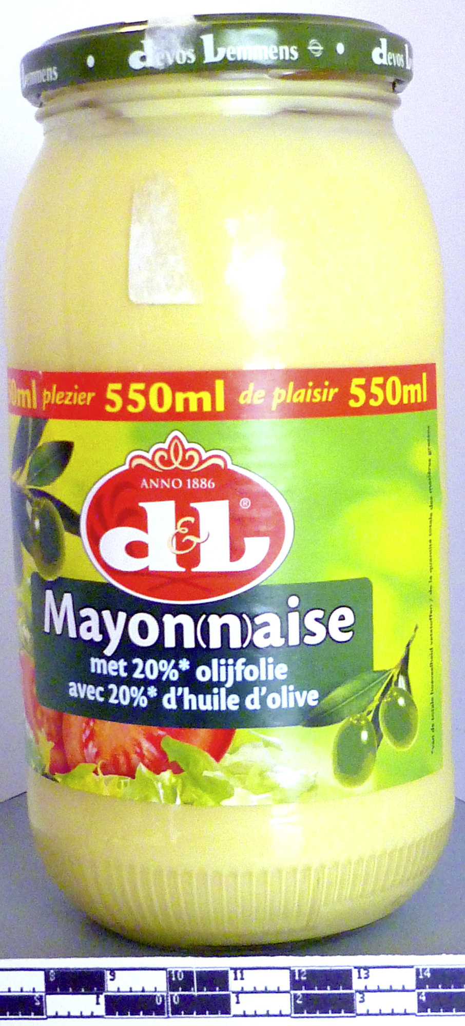 Mayon(n)aise avec 20% d'huile d'olive - Product - fr