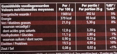 Poudre de cacao - Nutrition facts - fr