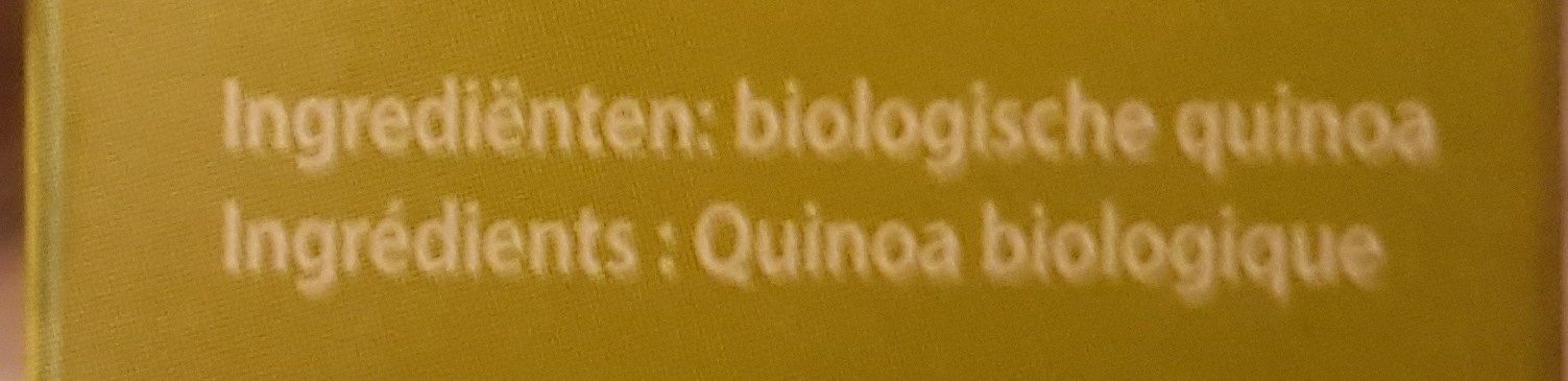 Quinoa Bio - Ingrediënten - fr