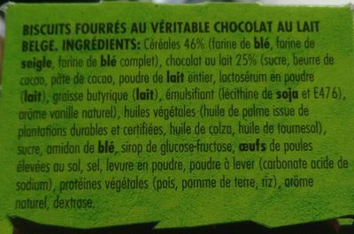 Dinosaurus Chocolat au lait - Ingrédients