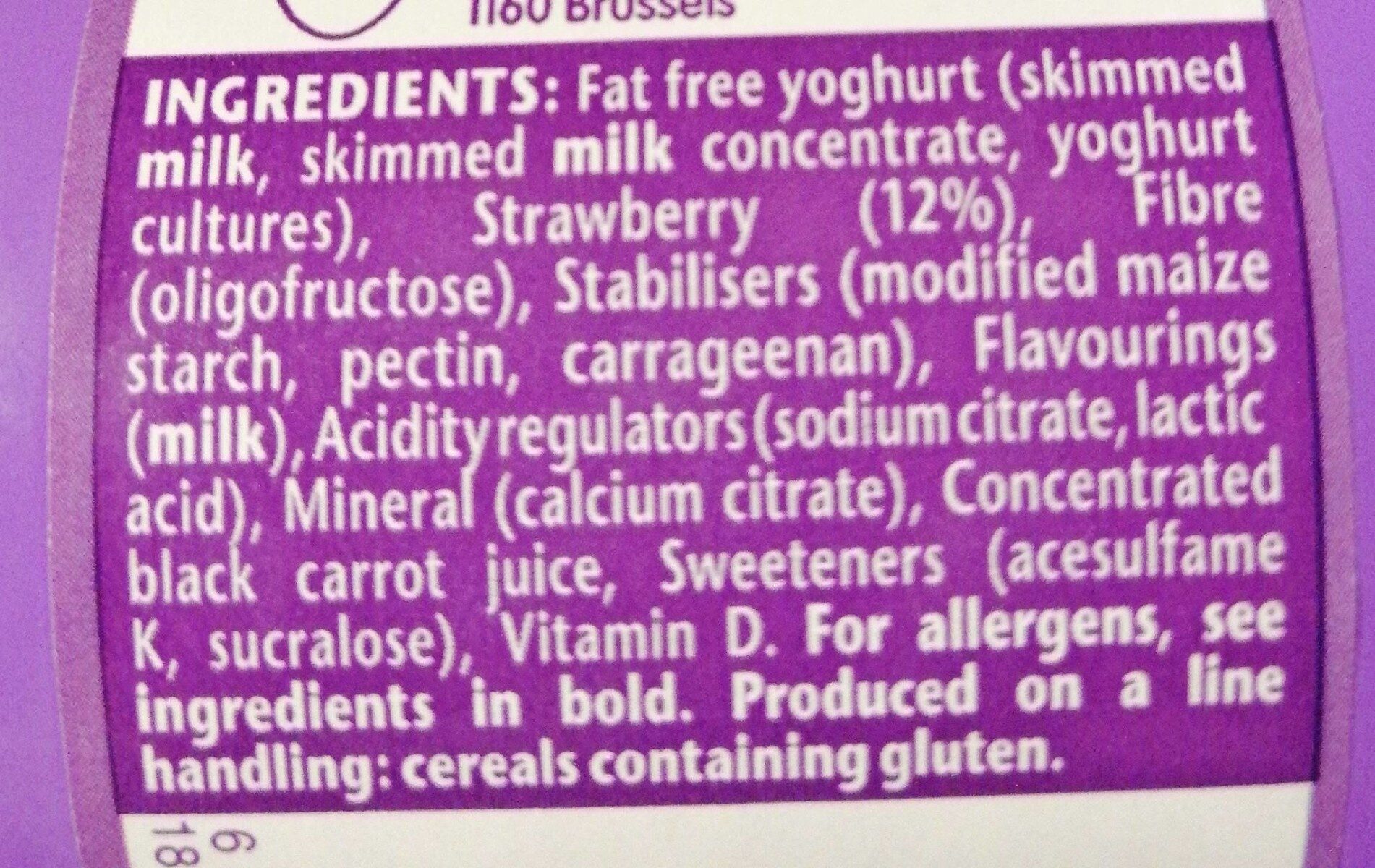 Vitalinea & fruits - Ingrédients