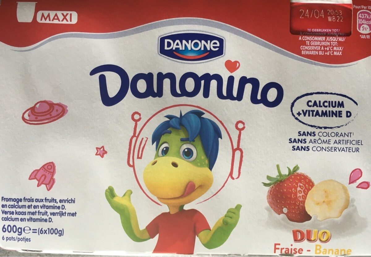 Danonino Fromage frais aux fruits Duo - Produit