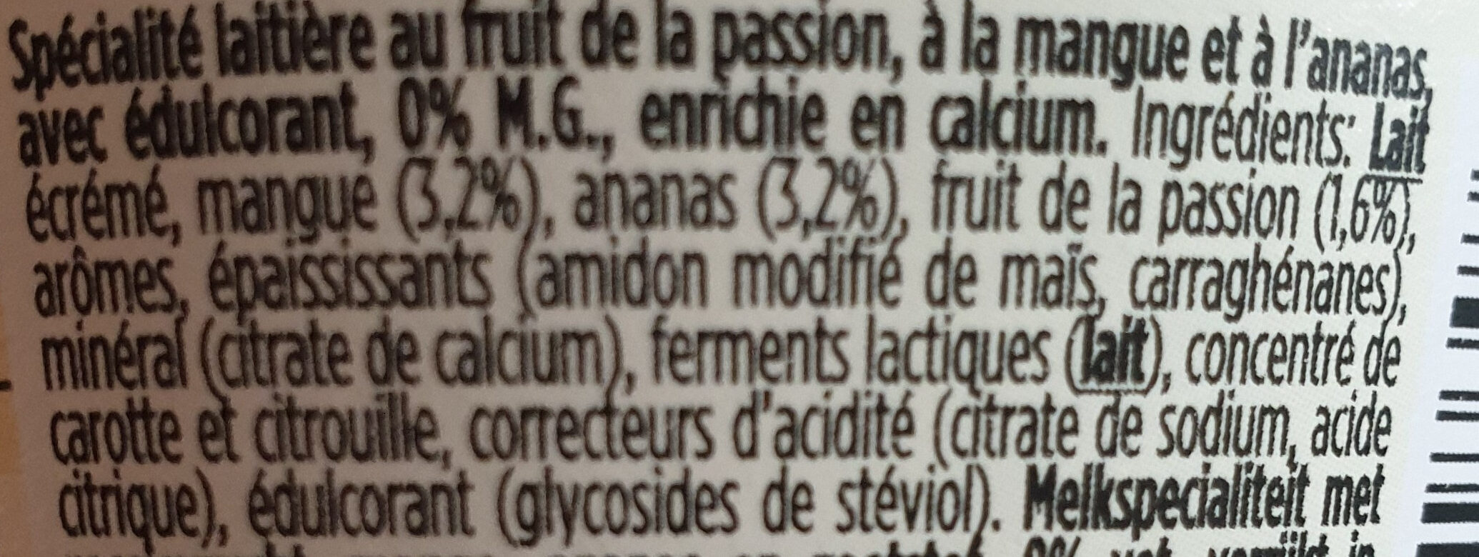 Fruits tropicaux sans M.G. / Tropische vruchten - Ingredients - fr