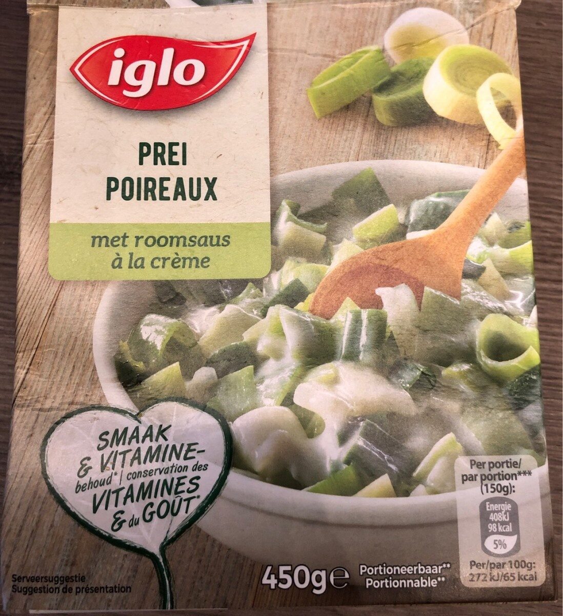 Iglo Poireaux a la creme - Product - fr