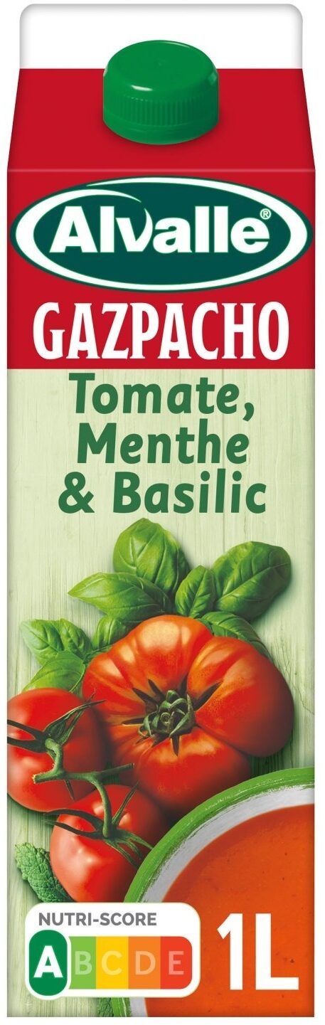 Alvalle Gazpacho tomate, menthe & basilic 1 L - Produit