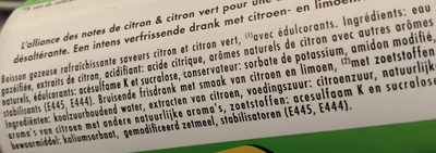 Schweppes-lemon Soda (diet)-330ml-belgium - Ingrédients