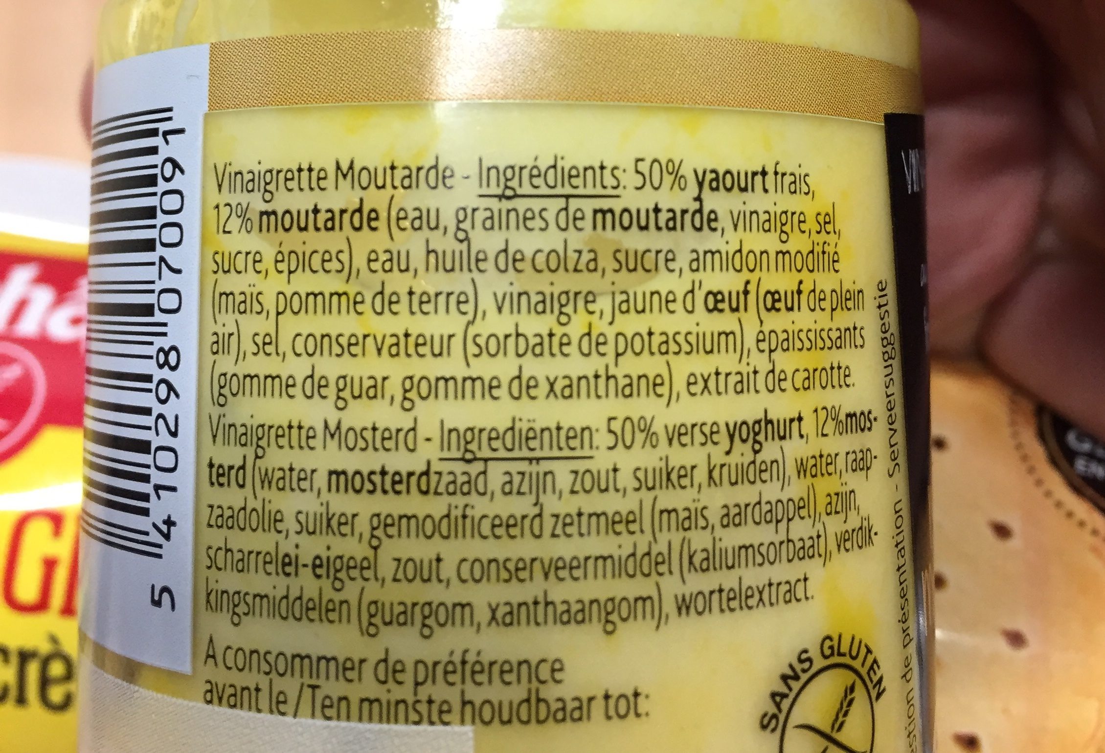 Vinaigrette au yaourt - Ingrediënten - fr