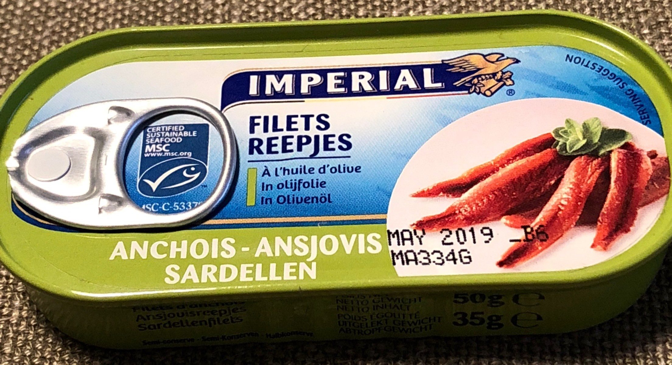 Filets d'anchois à l'huile d'olive - Product - fr