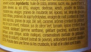 Brasil Sauces - Ingrédients