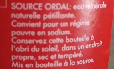 Ordal Bruisend - Ingrediënten - fr