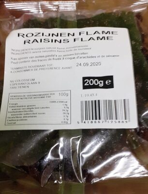 Raisins flame - Produit