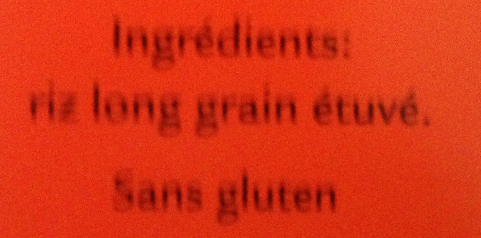 Riz Long Grain - Ingrediënten - fr