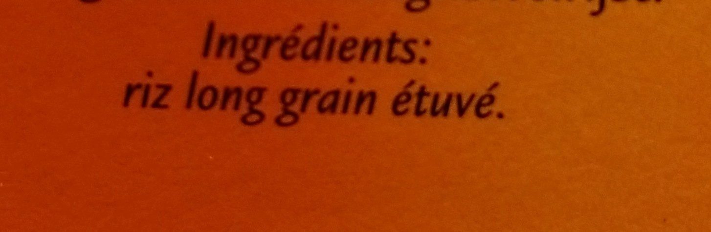 Riz long grain - Ingrediënten - fr