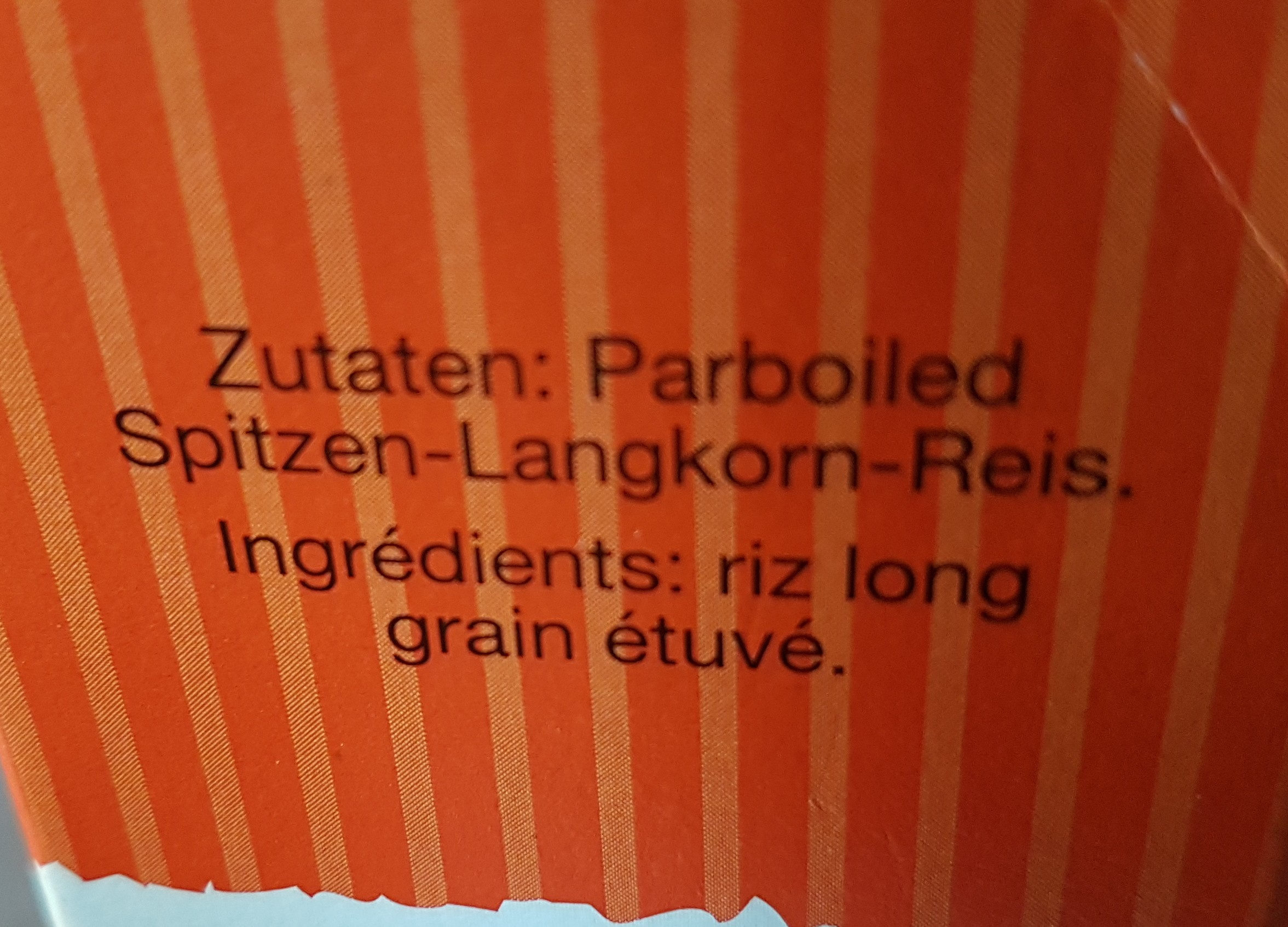Riz long grain - Ingredienti - fr