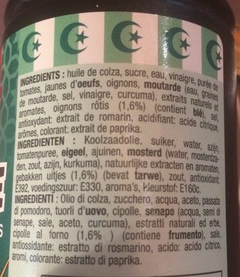 Sauce Algérienne - Ingredienser - fr