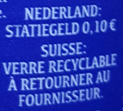 Bleue - Instruction de recyclage et/ou informations d'emballage