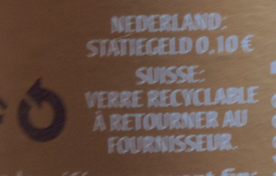 Dorée - Instruction de recyclage et/ou informations d'emballage