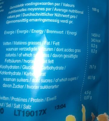 Frisia - Nutrition facts - fr