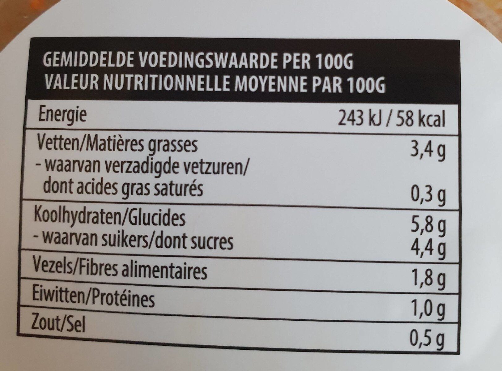 salade bruschetta - Voedingswaarden - fr