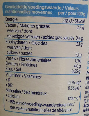 Simply plain - soya yogurt - Tableau nutritionnel