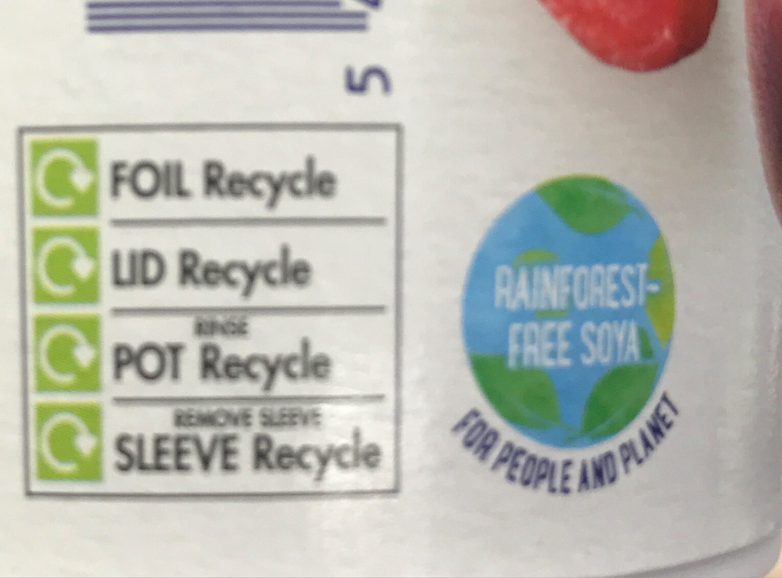 Alpro Cherry - Recycling instructions and/or packaging information