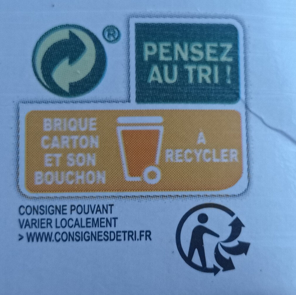 Alpro Riz 1L - Recycling instructions and/or packaging information - fr