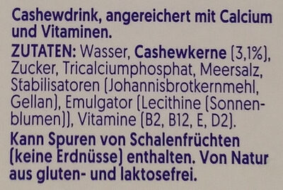 Cashew - Ingredienser - de