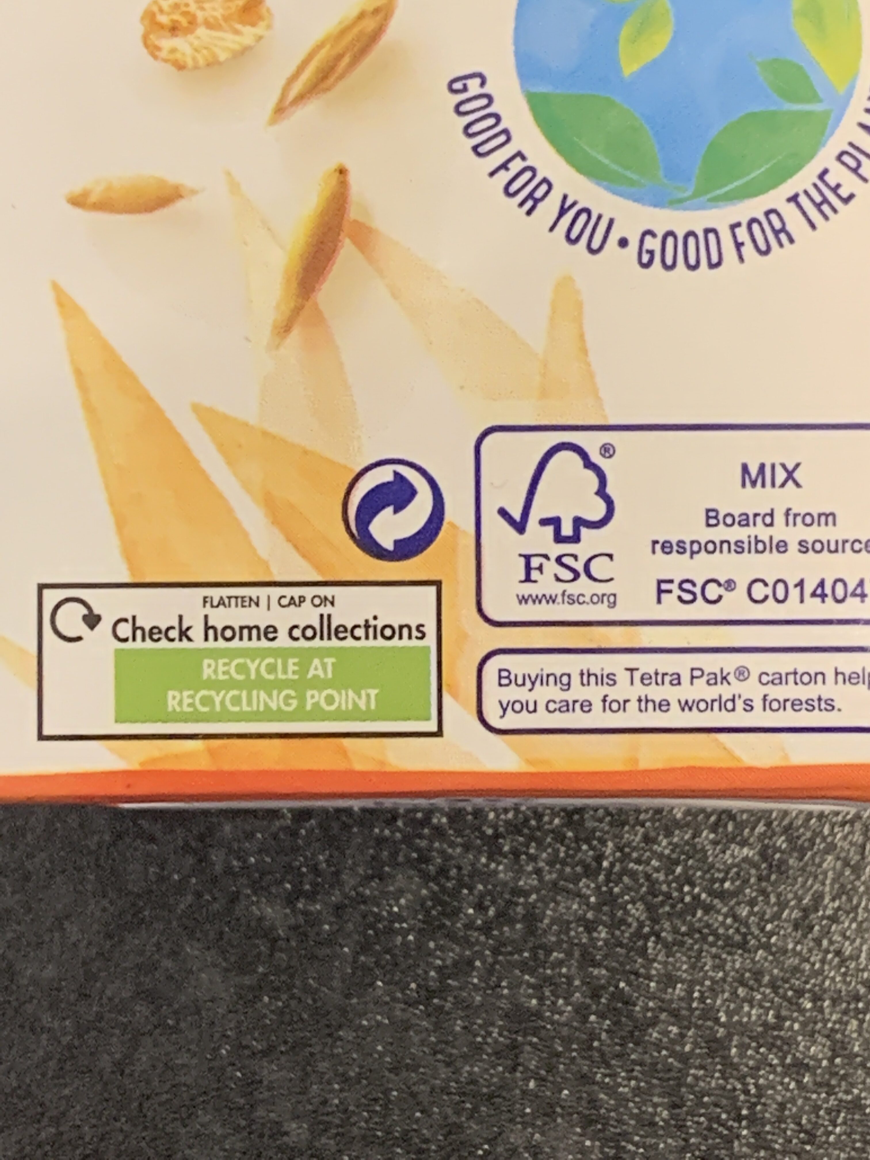 Hafermilch ohne Zucker - Instruction de recyclage et/ou informations d'emballage - de