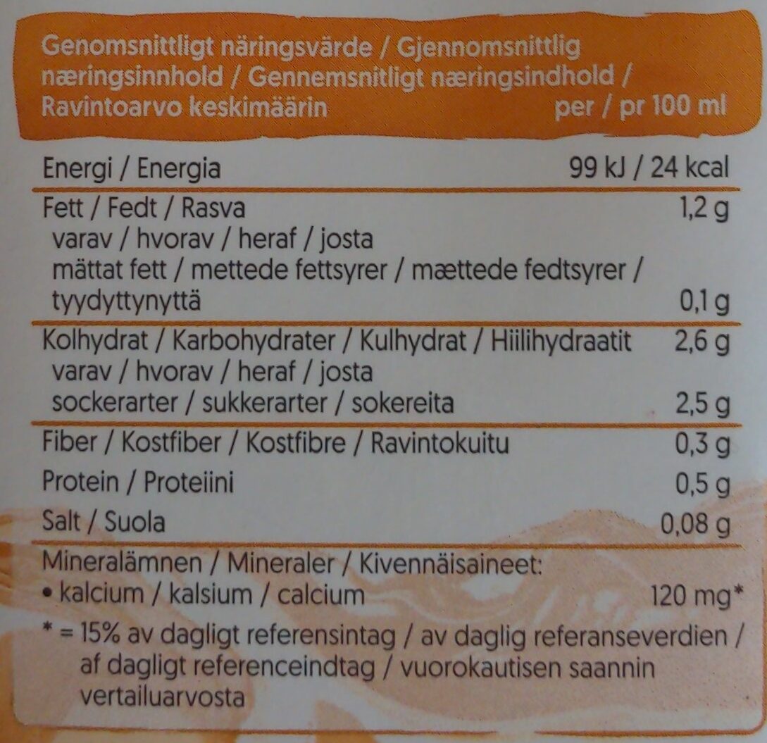 Barista almond - Nutrition facts - sv