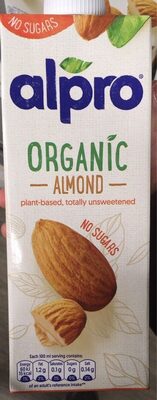 Organic Almond Unsweetened U.H.T. - Product - fr