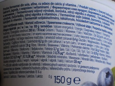 Соев продукт Алпро с боровинки - Tableau nutritionnel - bg