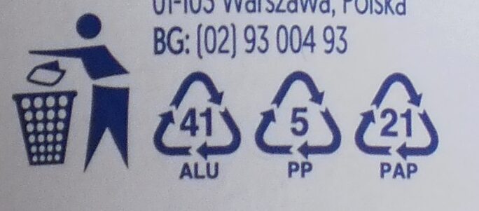 Соев продукт Алпро с боровинки - Instrukcje dotyczące recyklingu i / lub informacje na temat opakowania - bg