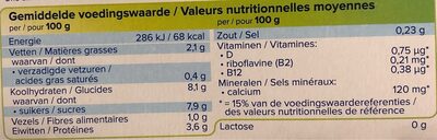 Strawberry soya - Voedingswaarden - fr