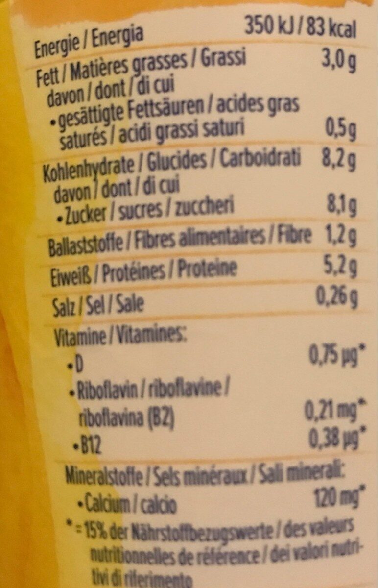 Skyrstyle mango - Tableau nutritionnel - fi