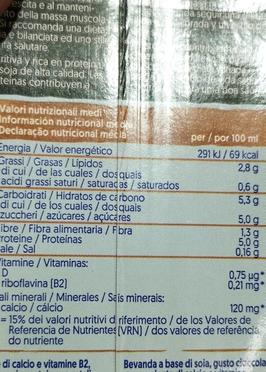 Soya Chocolate flavor - Nutrition facts