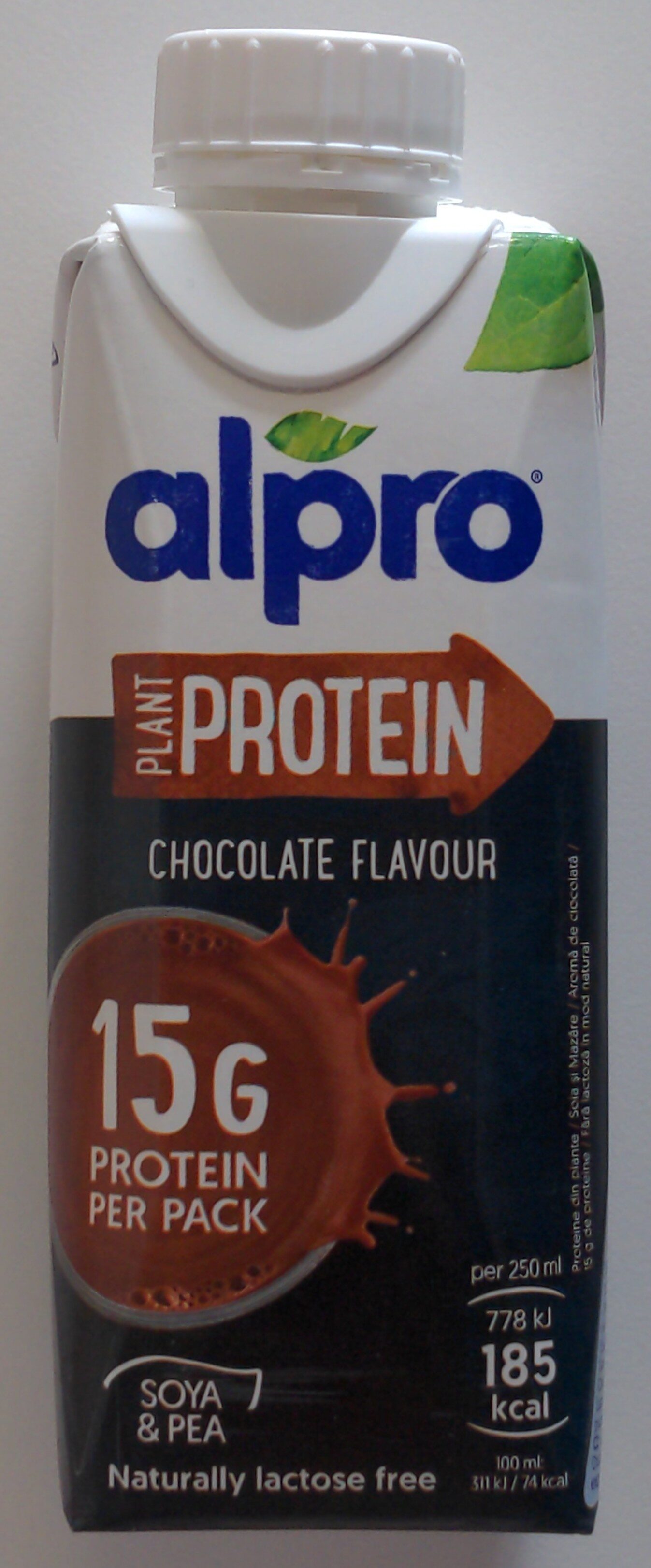 Plant PROTEIN chocolate flavour Soya & pea - Produit - fi