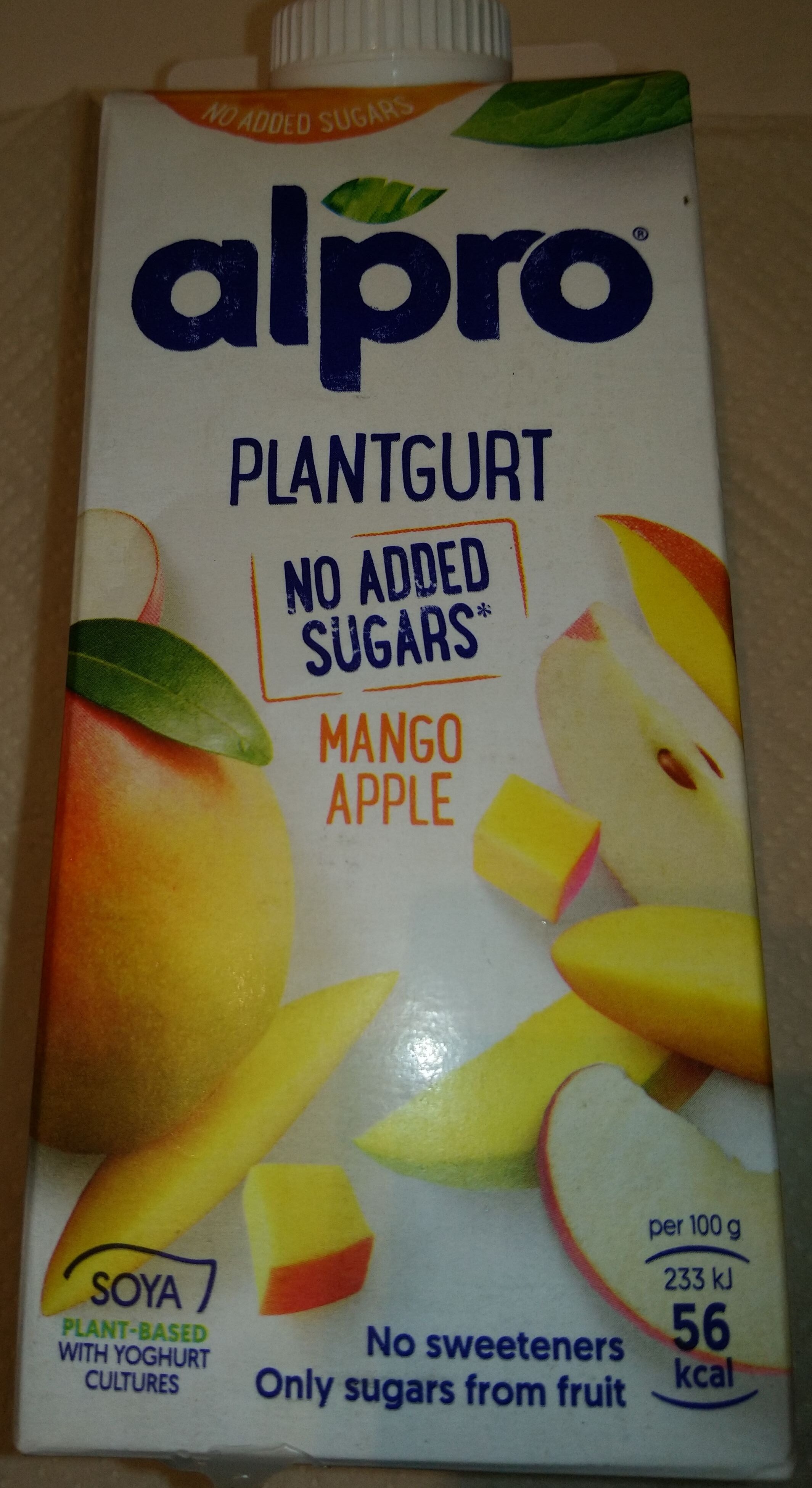 Plantgurt No Added Sugars Mango Apple - Tuote - en