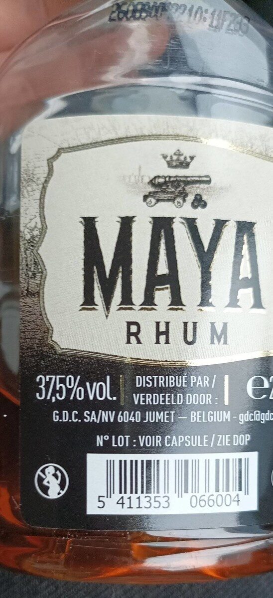 Maya rhum - Produit